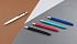 Ручка шариковая "Matt" из переработанного алюминия и пластика, с кнопкой из бамбука, синий - Фото 6