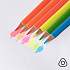 Набор цветных карандашей NEON, 6 цветов - Фото 5