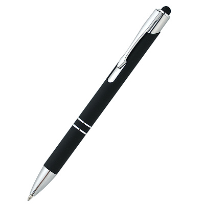 Ручка металлическая Ingrid софт-тач, черная (Черный)