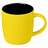 Кружка Surprise Touch Black c покрытием софт-тач, желтая - Фото 1