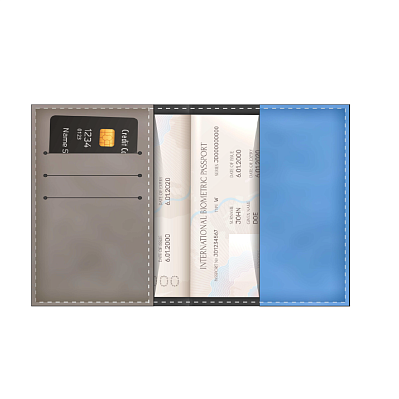 Обложка для паспорта Buru. Под заказ (Без цвета)