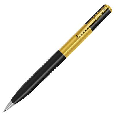 CONSUL, ручка шариковая (Черный, золотистый)