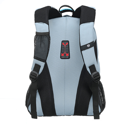 Рюкзак TORBER ROCKIT серый/голубой, полиэстер/добби, 32x15x46 см, 22 л