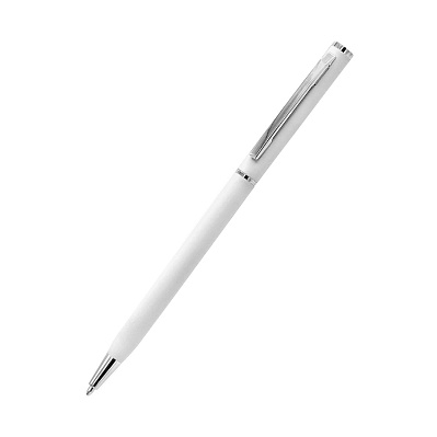 Ручка металлическая Tinny Soft софт-тач, белая-S (Белый)