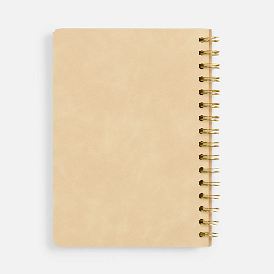 Ежедневник Spiral, недатированный, бежевый