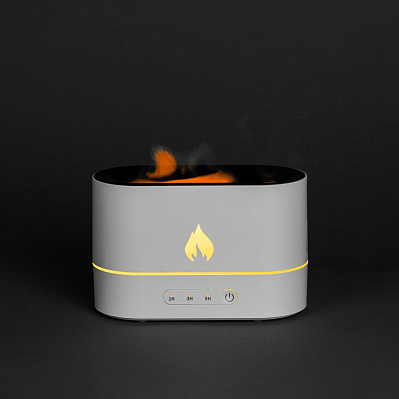 Увлажнитель-ароматизатор с имитацией пламени Fuego  (Белый)