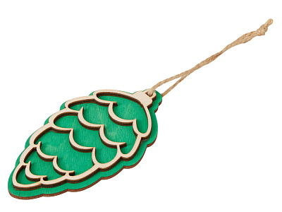 Деревянная подвеска на елку Cedar