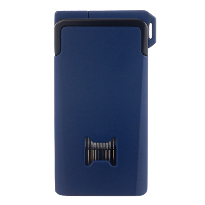 Зажигалка S.Quire газовая, два вида пламени, турбо, для трубок, темно-синяя