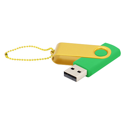 Флешка Designer To Go 2.0 USB 16Gb  (Зеленый/желтый)