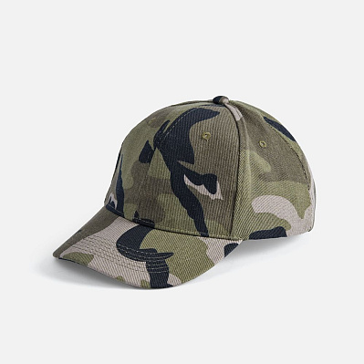 Бейсболка Buffalo, белая (Зеленый)