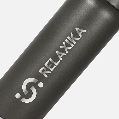 Термос Relaxika 1000 со стикерпаком, хаки
