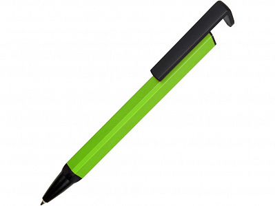 Ручка-подставка металлическая Кипер Q (Зеленое яблоко/черный)