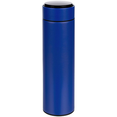 Смарт-бутылка с заменяемой батарейкой Long Therm, синяя (Синий)