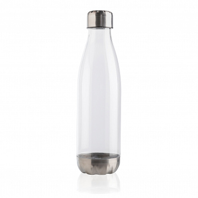 Герметичная бутылка для воды с крышкой из нержавеющей стали (Прозрачный)