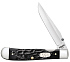 Нож перочинный ZIPPO Rough Black Synthetic Trapperlock, 105 мм, чёрный - Фото 1