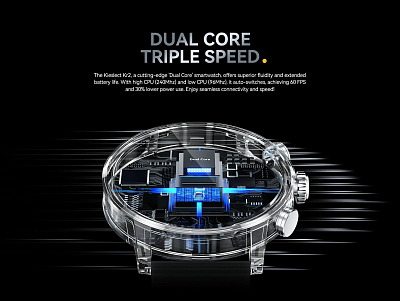 Смарт-часы Kieslect Calling Watch Kr2, черный