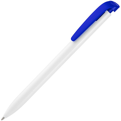 Ручка шариковая Favorite, белая с синим (Синий)