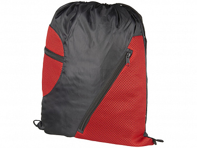 Спортивный рюкзак из сетки на молнии (Красный)