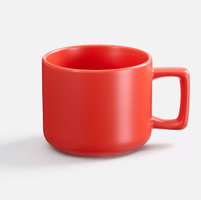 Чашка Jumbo в коробке матовая, красная