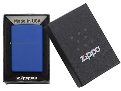 Зажигалка ZIPPO Classic с покрытием Royal Blue Matte