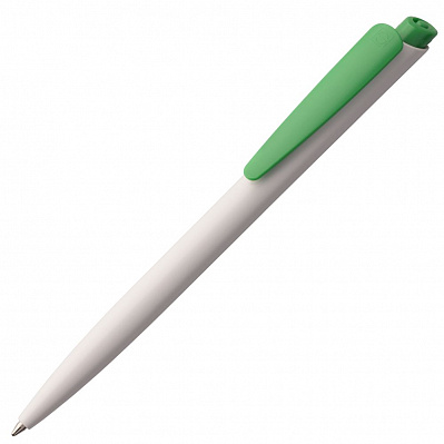 Ручка шариковая Senator Dart Polished, бело-зеленая (Зеленый)