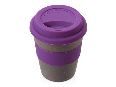 Стакан из бамбукового волокна Café (Серо-коричневый/фиолетовый)