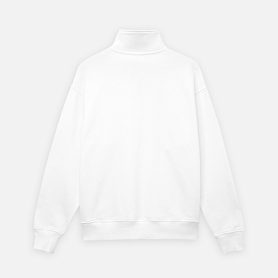 Толстовка на молнии унисекс Флоу (Flow), белая