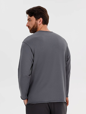 Лонгслив унисекс Siluetti Fuori, серый