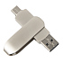 USB flash-карта CIRCLE OTG Type-C (8Гб), серебристая, 6,5х1,5х0,82 см, металл - Фото 1