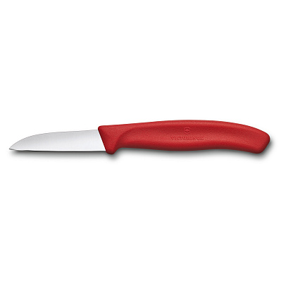 Нож для овощей и фруктов VICTORINOX SwissClassic с прямым лезвием 6 см  (Красный)