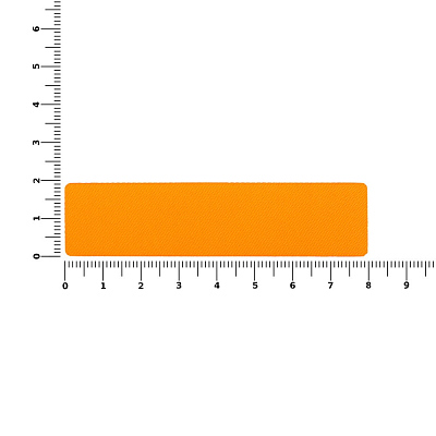 Наклейка тканевая Lunga, S, оранжевый неон
