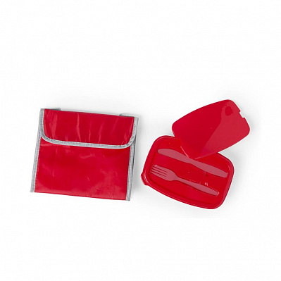 Набор: термосумка и ланч-бокс с приборами PARLIK (Красный)