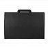 Коробка с ручкой подарочная, размер 37x25 x10 см,24x 36x 10 см, картон, самосборная, черная - Фото 1