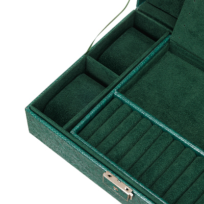 Шкатулка для украшений Jardin D'Ete, цвет зеленый, "змея", 30 х 21,5 х 8,8 см