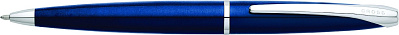 Шариковая ручка Cross ATX. Цвет - синий. (Синий)