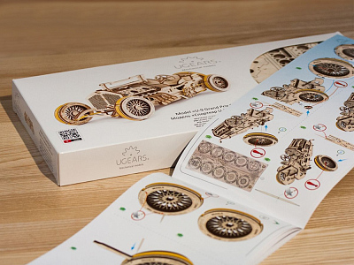3D-ПАЗЛ UGEARS Спорткар U-9 Гран-при