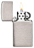 Зажигалка ZIPPO Slim® с покрытием Brushed Chrome, латунь/сталь, серебристая, матовая, 29x10x60 мм - Фото 3