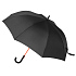 Зонт-трость Quantum, черный/оранжевый - Фото 2