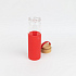 Бутылка стеклянная с силиконовой манжетой и бамбуковой крышкой  Glass, красная - Фото 2