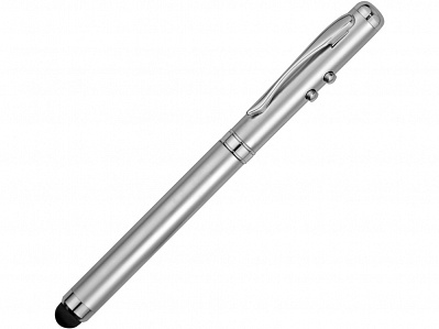 Ручка-стилус шариковая Sovereign с лазерной указкой (Серебряный)