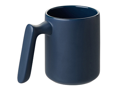 Кружка матовая с прямой ручкой Axio (Тёмно-синий)