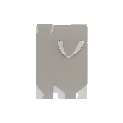 Подарочная коробка-пакет универсальная малая, серая