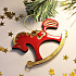 Ёлочная игрушка Лошадка (красный) - Фото 5