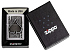Зажигалка ZIPPO Ace Of Spades с покрытием Brushed Chrome, латунь/сталь, серебристая, 38x13x57 мм - Фото 6