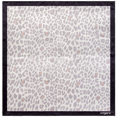 Платок Leopardo Silk  (Серый)