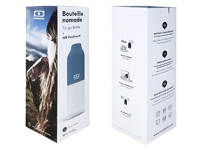 Бутылка спортивная MB Positive, 500 мл