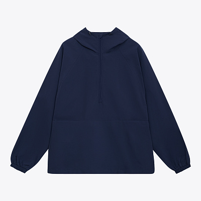 Ветровка (анорак) оверсайз унисекс Риссман (Rissman), темно-синяя (Тёмно-синий)