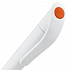 Ручка шариковая Grip, белая с оранжевым - Фото 4
