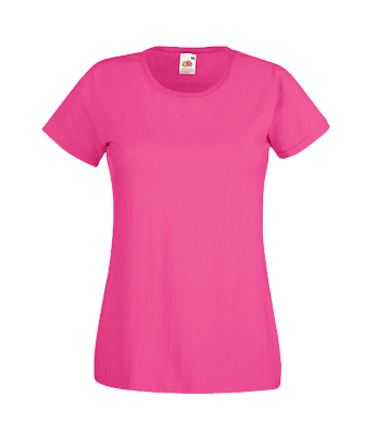 Футболка женская FOTL Lady-Fit Valueweight T (Малиновый)