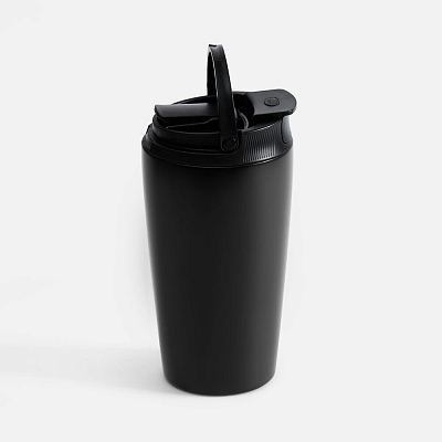 Термостакан с двумя поильниками Duetta, черный